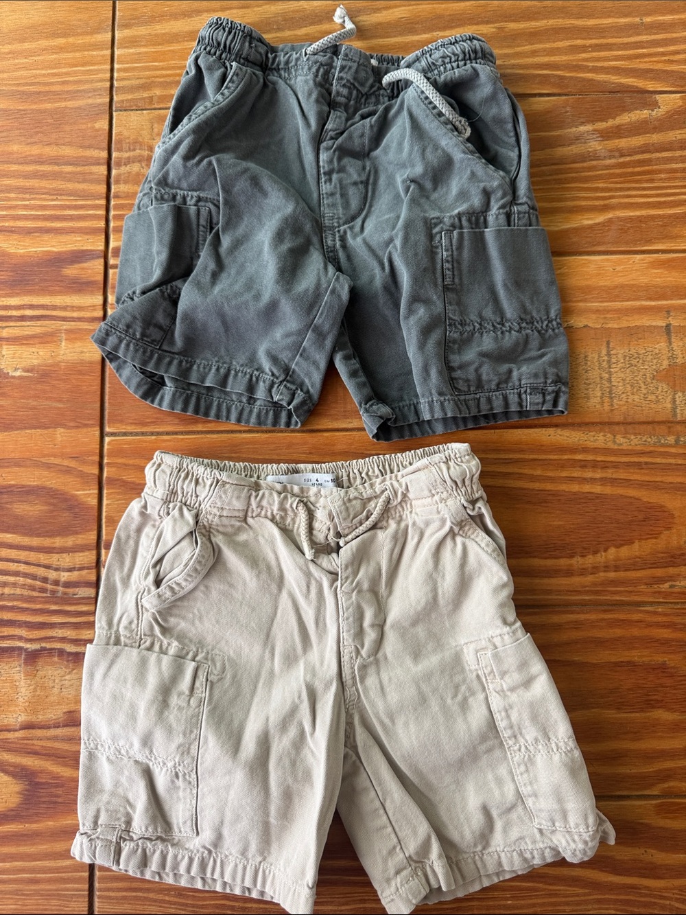 ZARA Cargo Shorts Bundle - Dark Gray and Khaki - Unbranded